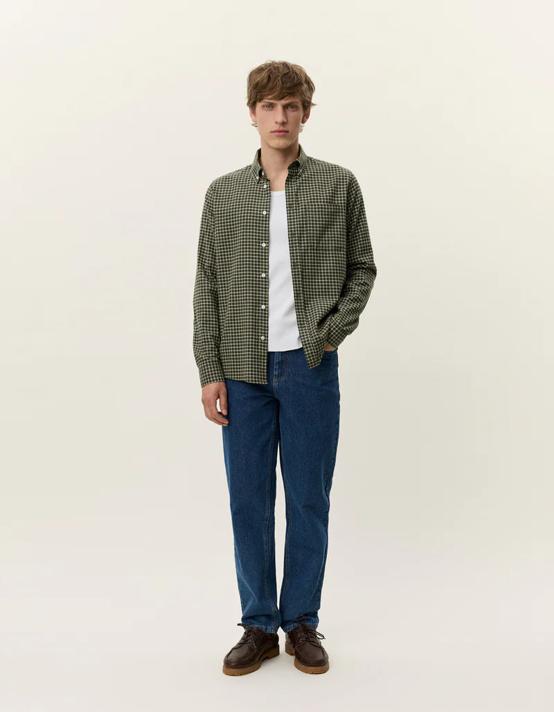 Konrad Check Flannel Shirt - Light Sand