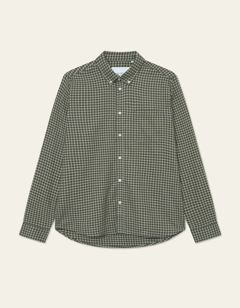 Konrad Check Flannel Shirt - Light Sand