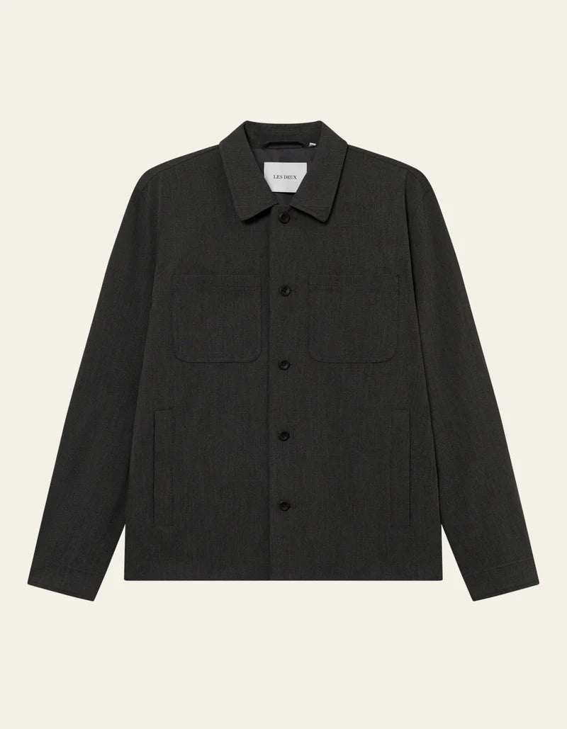 Marseille Hybrid Jacket - Dark Grey Melange