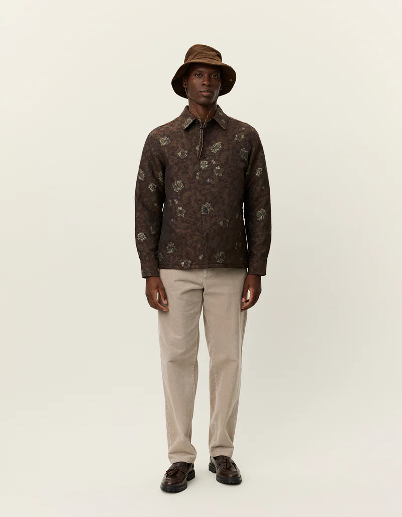 Kaleb Flower Jacquard Overshirt