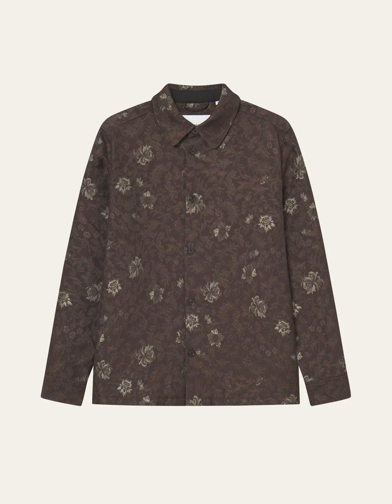 Kaleb Flower Jacquard Overshirt