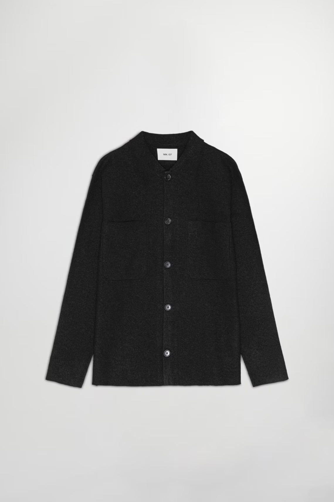 Jonas Button-up Overshirt - Black