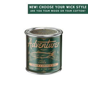 Adventurer Field Candle: 1/2 Pint / Wood Wick