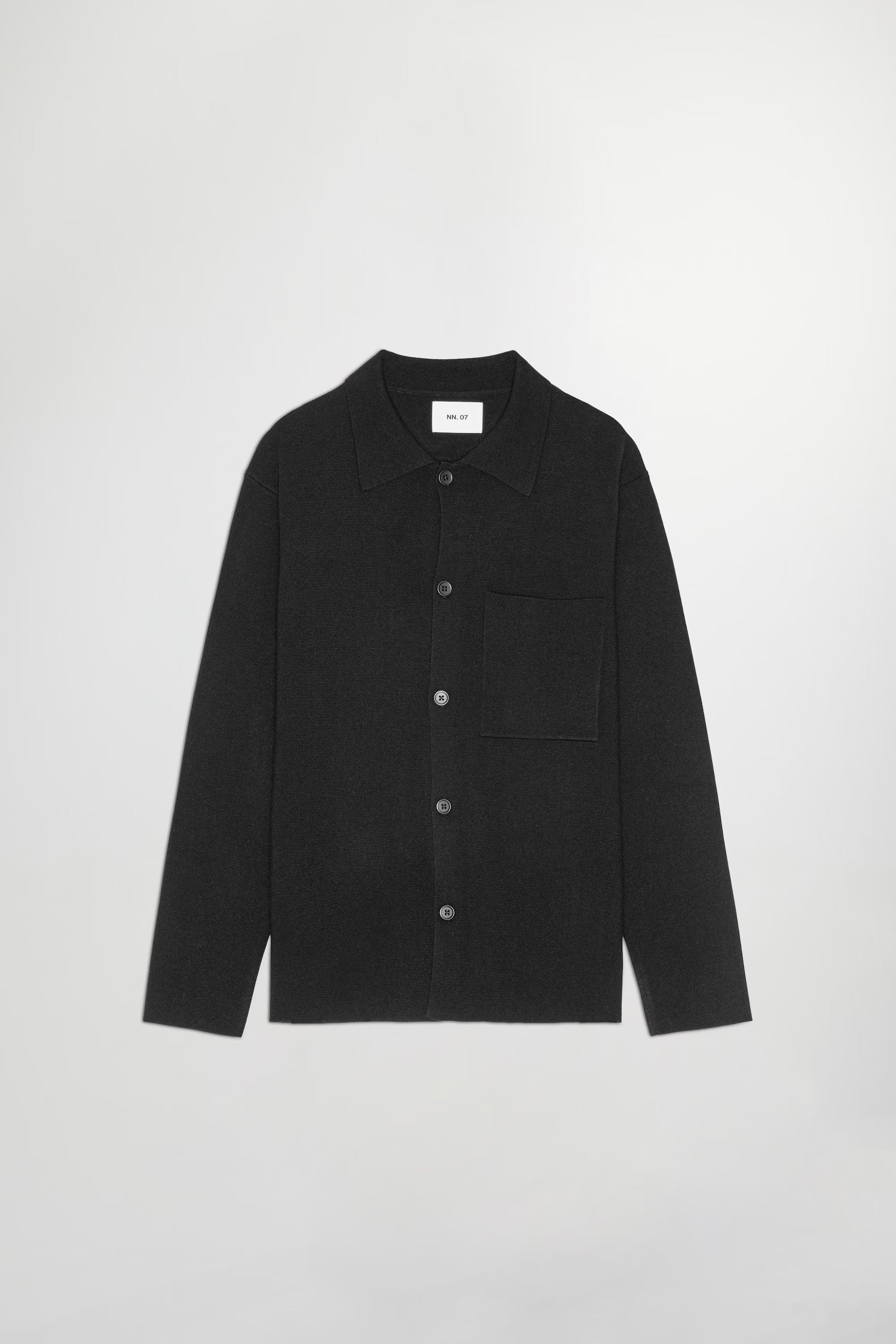Jonas Button-up Overshirt - Black