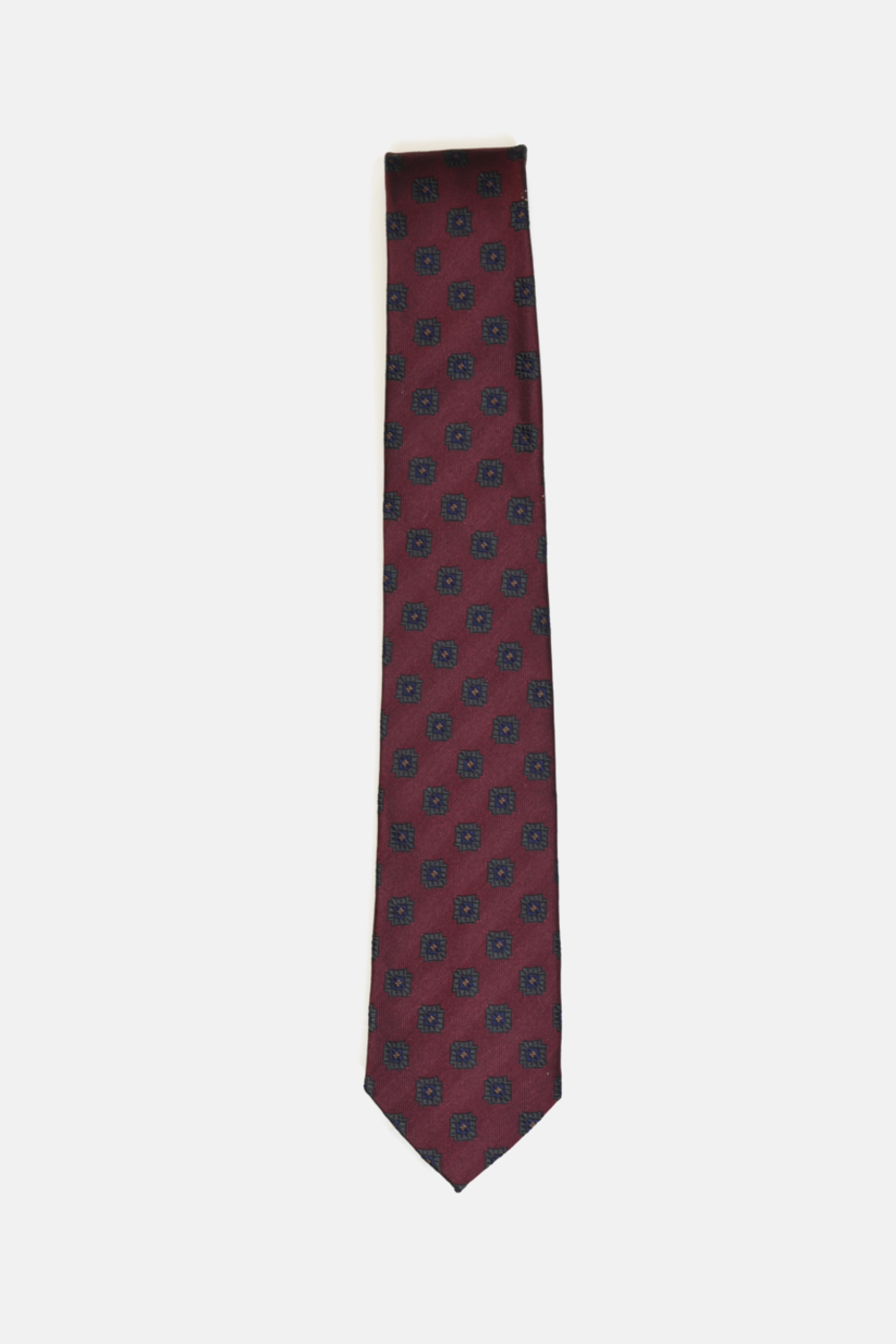Dark Burgundy Foulard Tie
