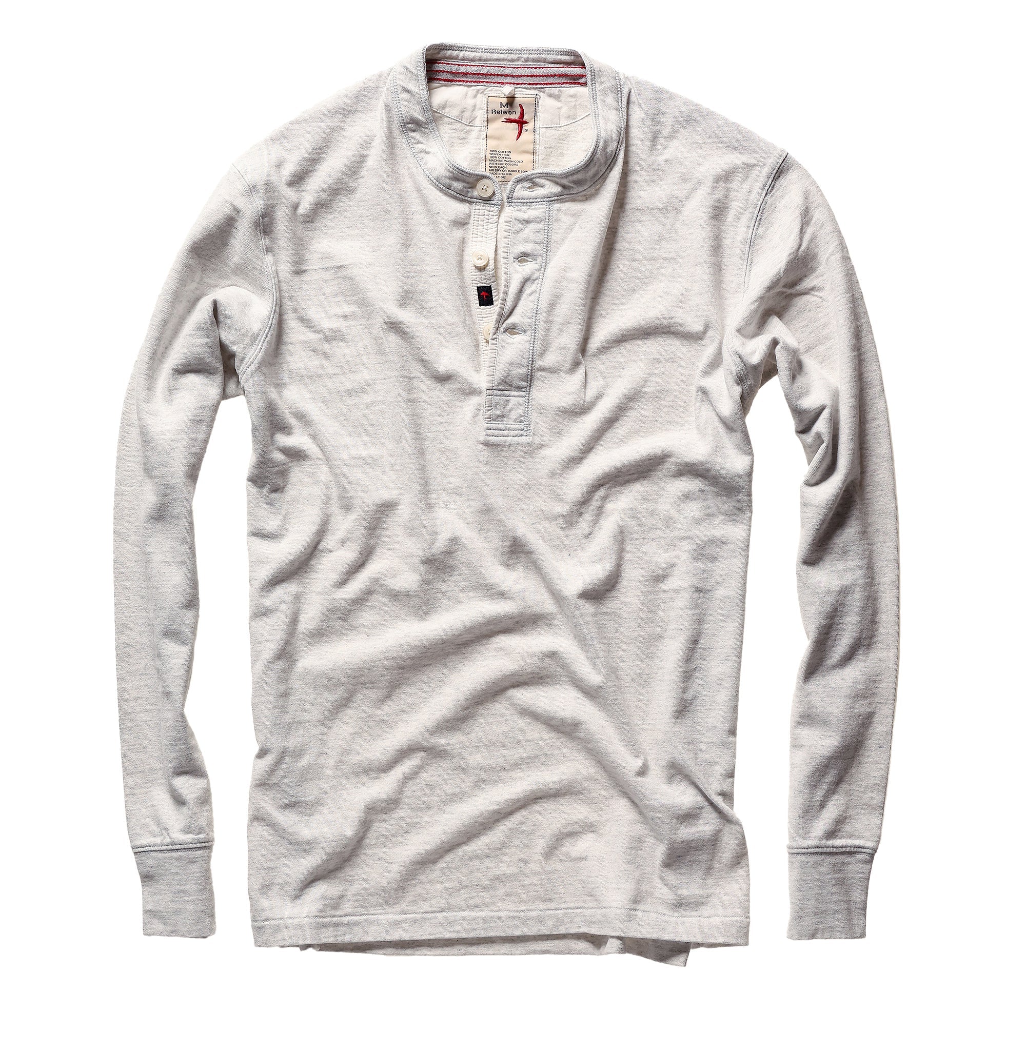THE Ringspun Henley - STONE HTHR