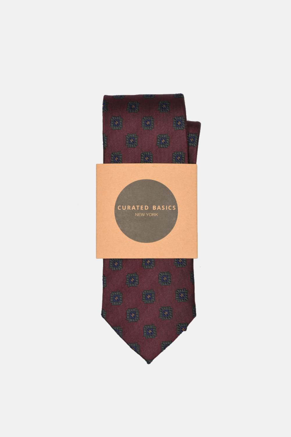 Dark Burgundy Foulard Tie