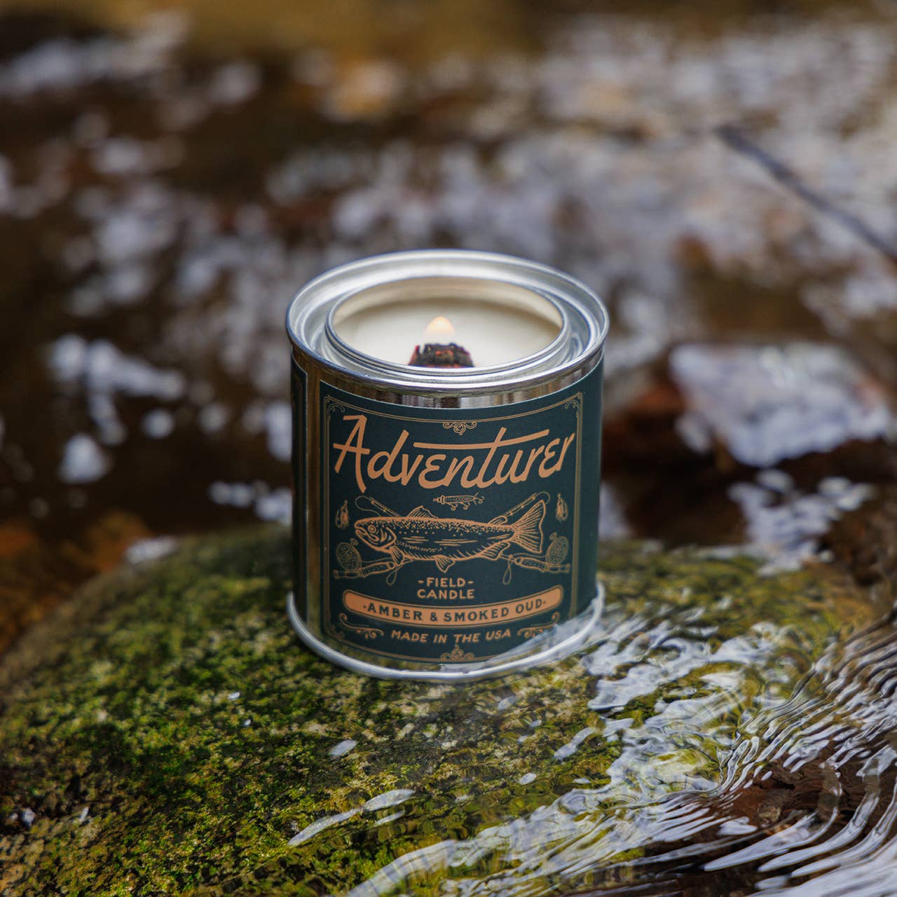 Adventurer Field Candle: 1/2 Pint / Wood Wick