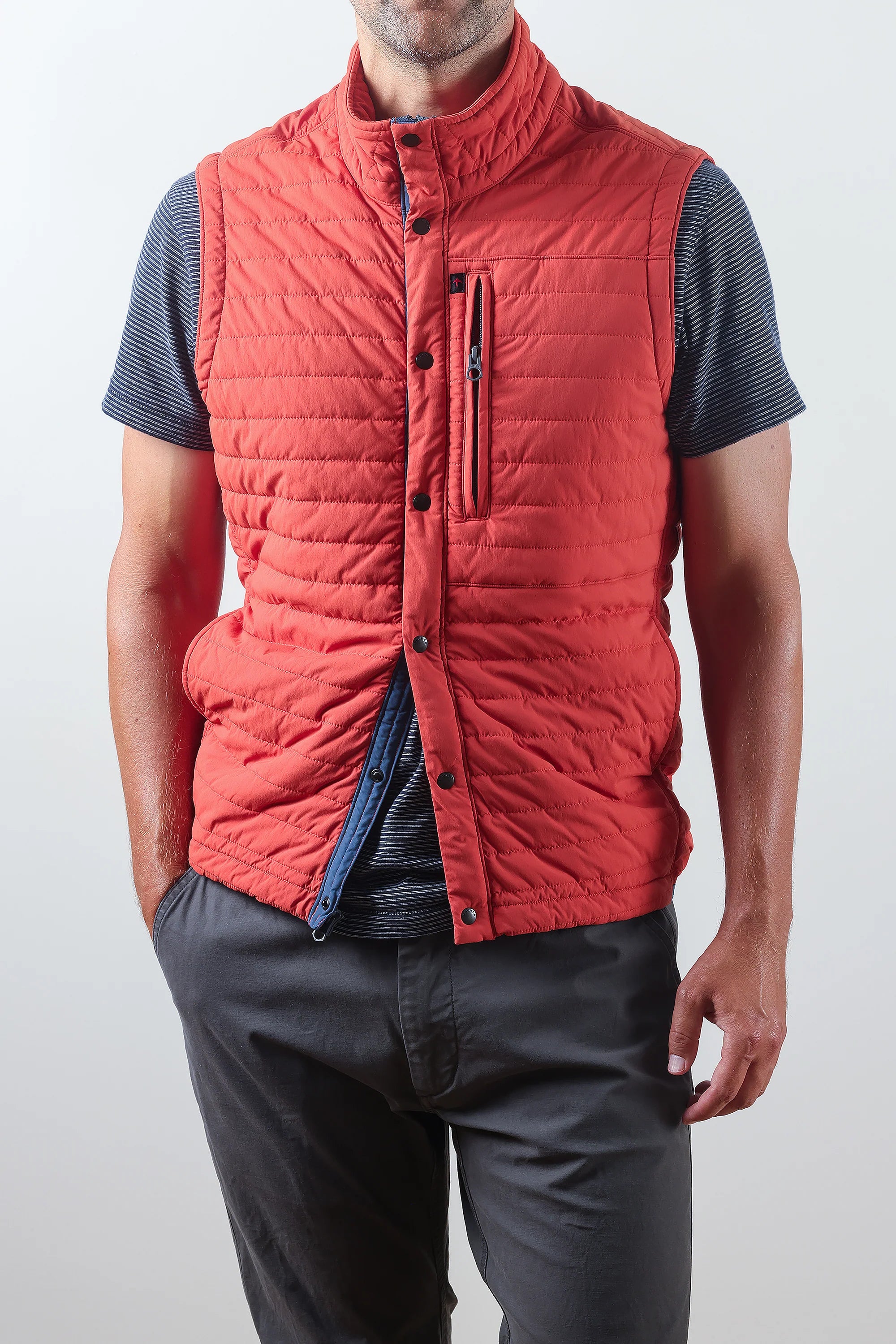 Windzip Vest - DK Orange