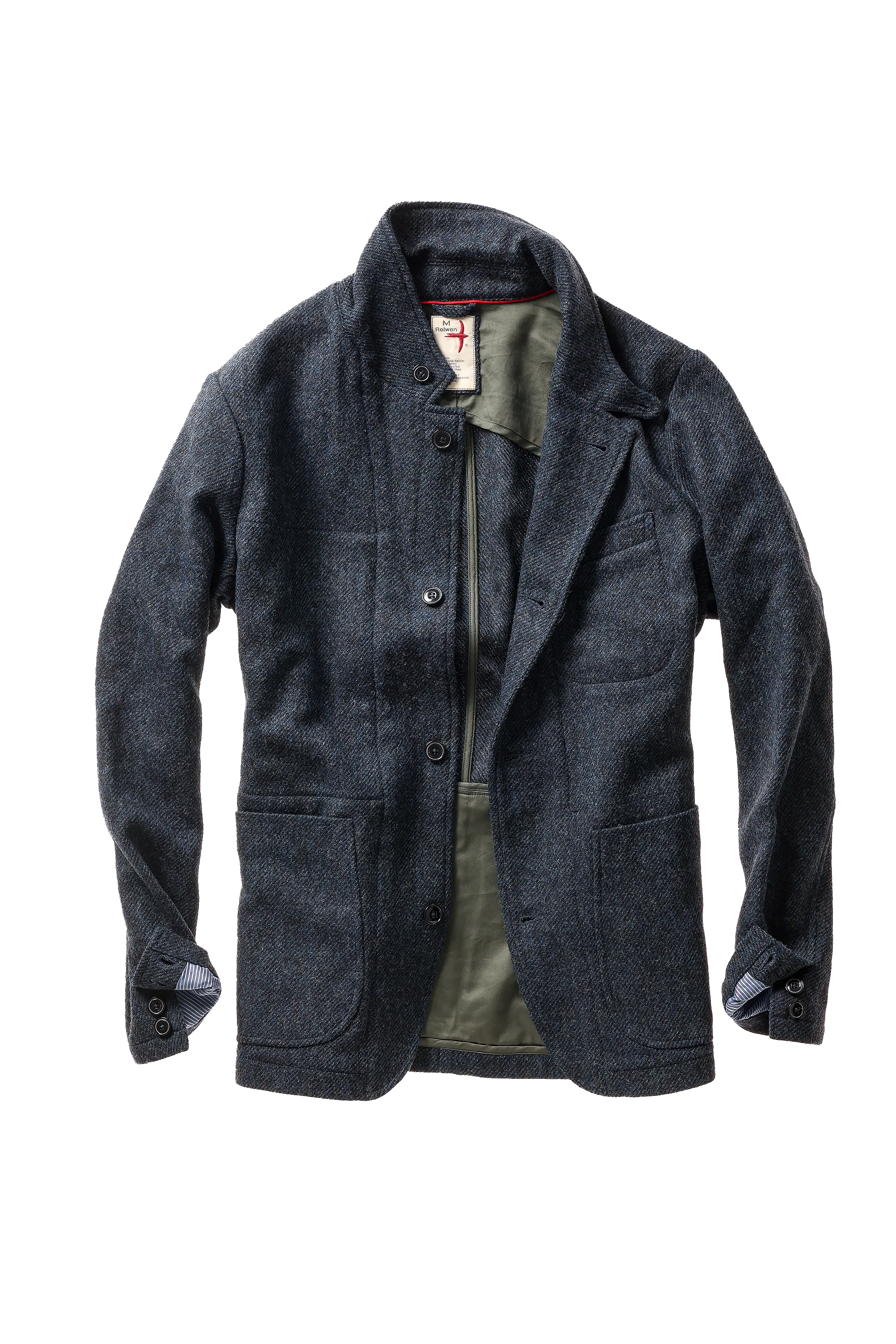 Heritage Trap Blazer - Brt Blue/Navy Twill