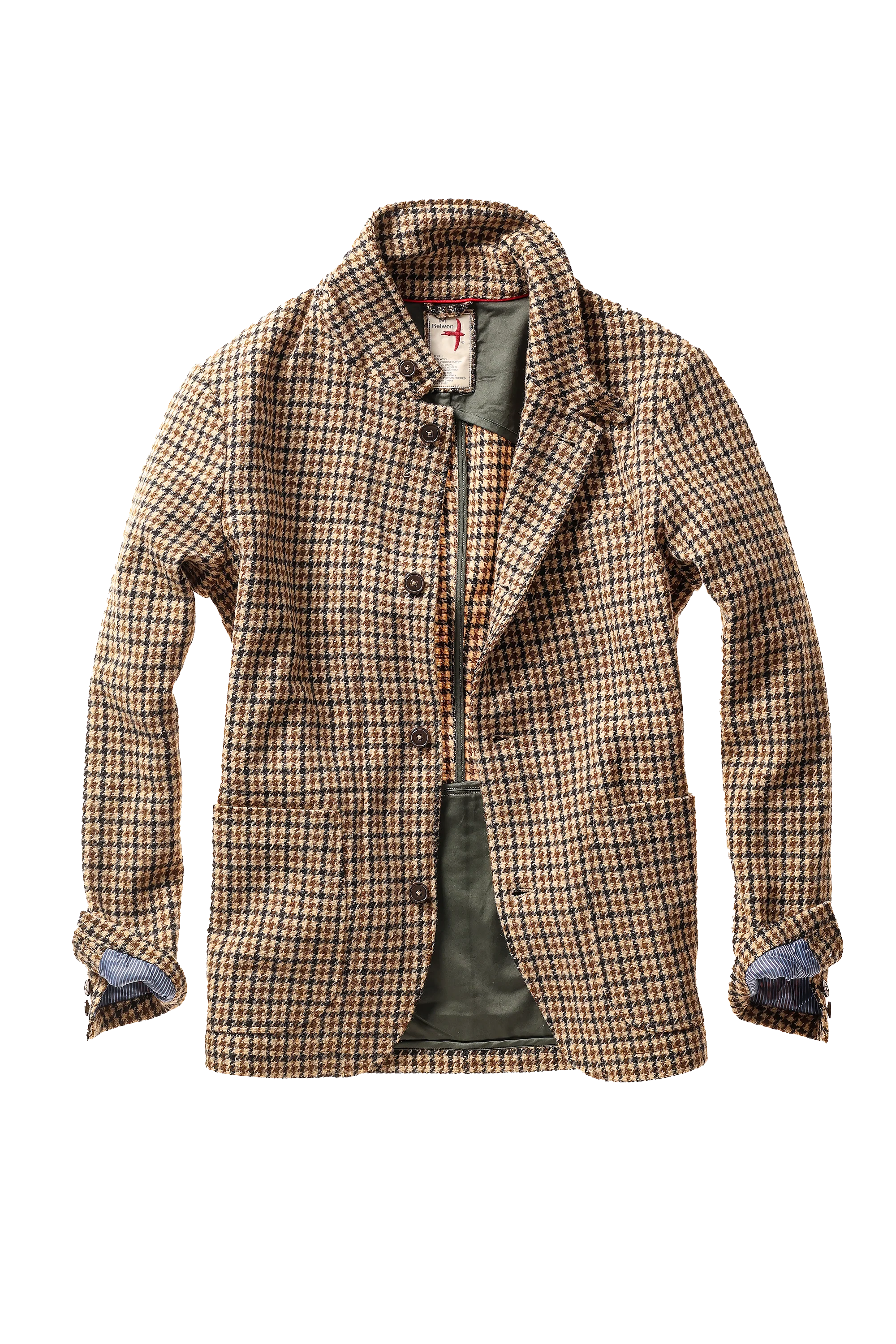 Heritage Trap Blazer - Camel Guncheck