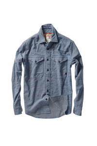 Utility Workshirt - Blue/White/Navy Houndstooth