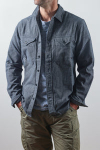 Utility Workshirt - Blue/White/Navy Houndstooth