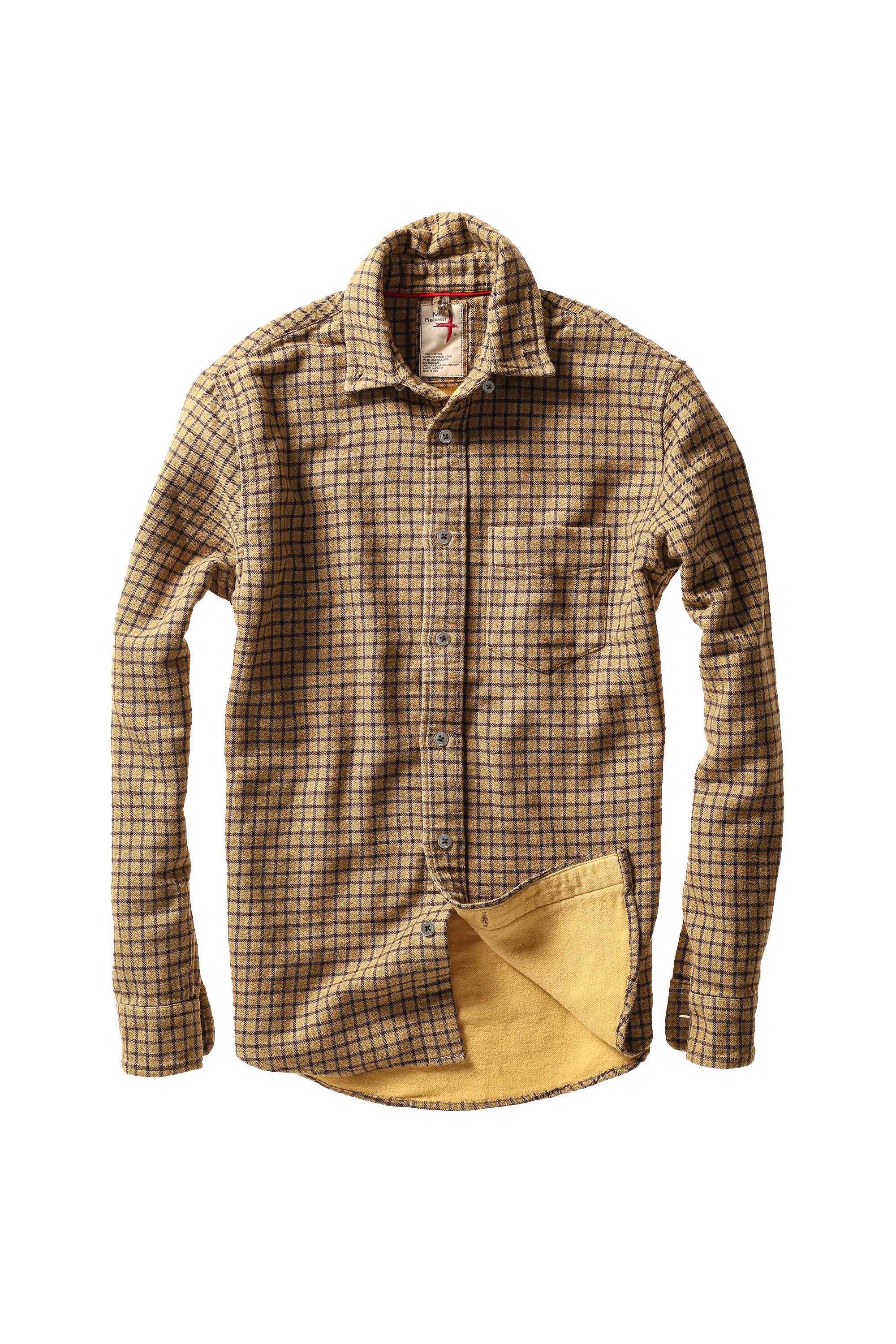 Plaid Chamois-Lined Flannel - Glold/Tweed/Guncheck