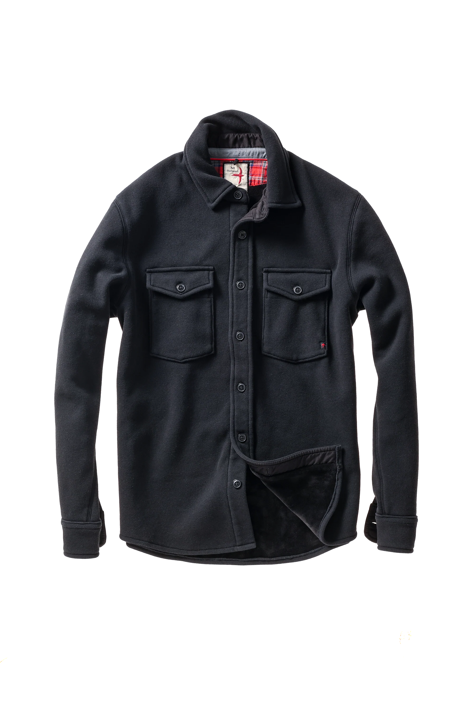 Pique Fleece Workshirt - Black
