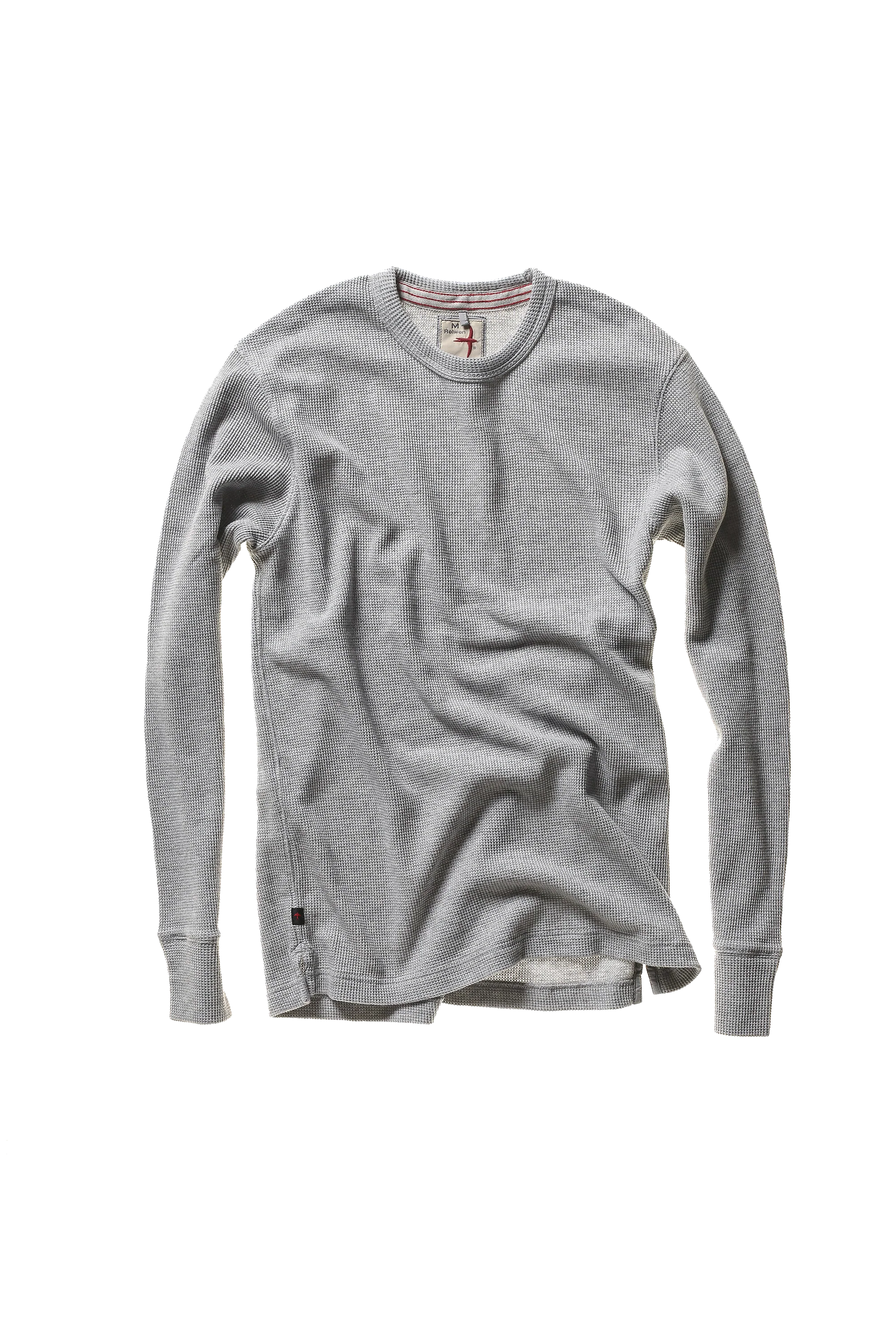 Bi-Waffle Crew - Pale Grey