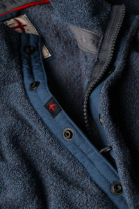 Terry Snap-Zip Mock - Cadet Navy