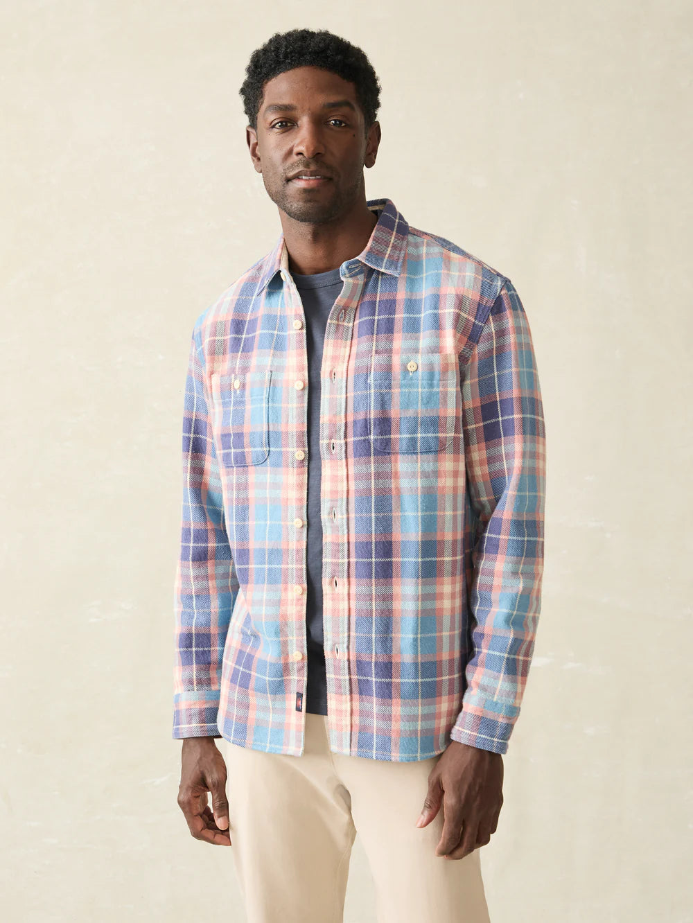 Surf Flannel -  Bristol Blue Plaid