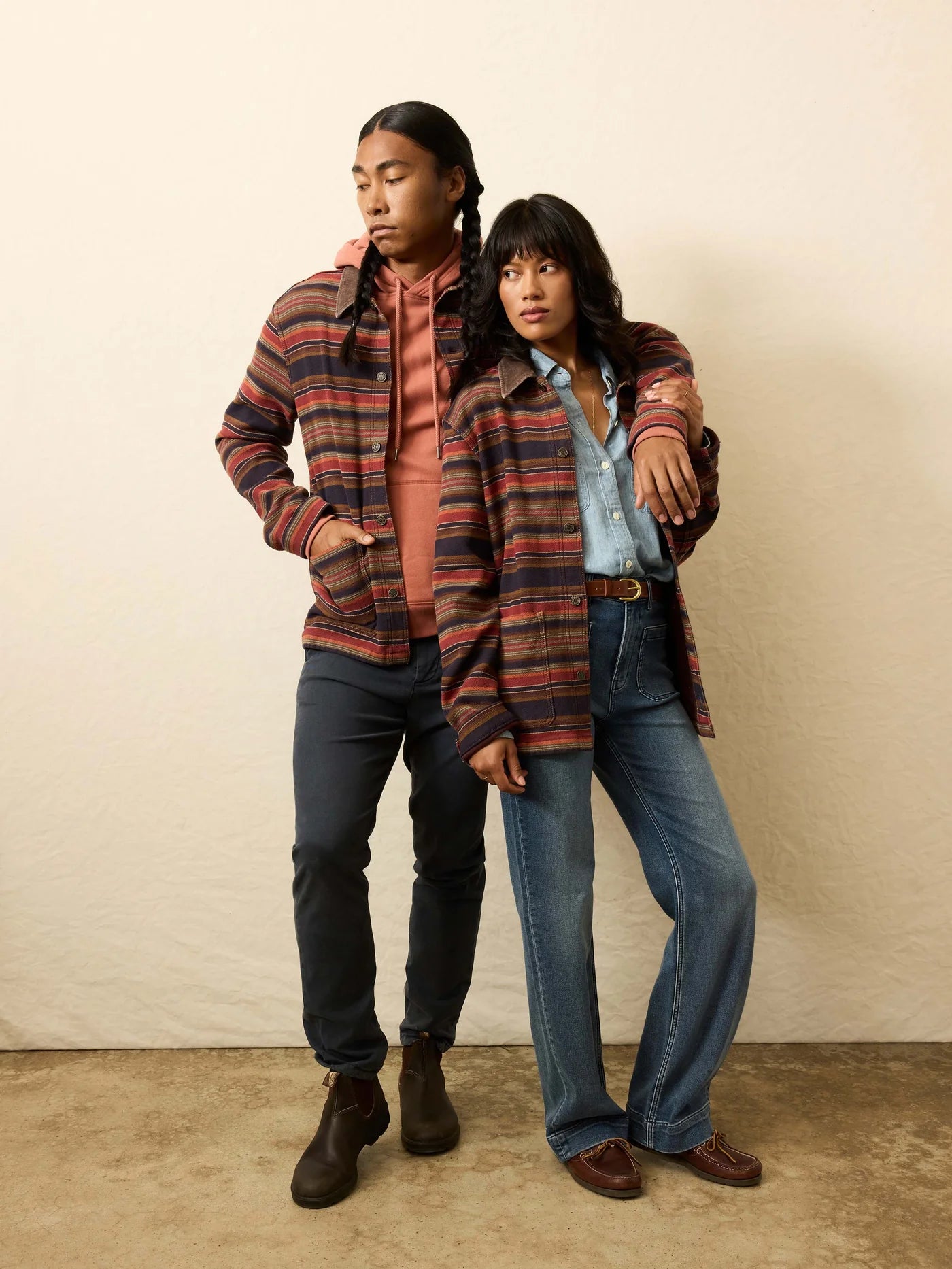High Ridge Twill Studio Jacket - Unisex - Night Time Fire Stripe