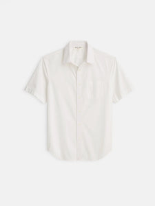 Short Sleeve Mill Shirt in Cotton Poplin