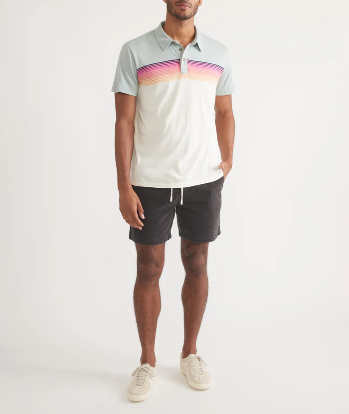 Textured Stripe Polo