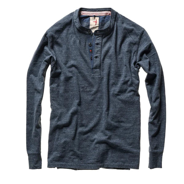 THE Ringspun Henley - NAVY MARL