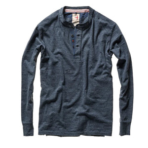 THE Ringspun Henley - NAVY MARL