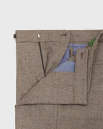 Ghost Trouser Chocolate/Oat Glen Plaid Brushed Hopsack