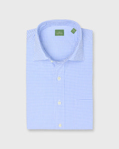 Spread Collar Sport Shirt - Dutch/White Graph Check Poplin