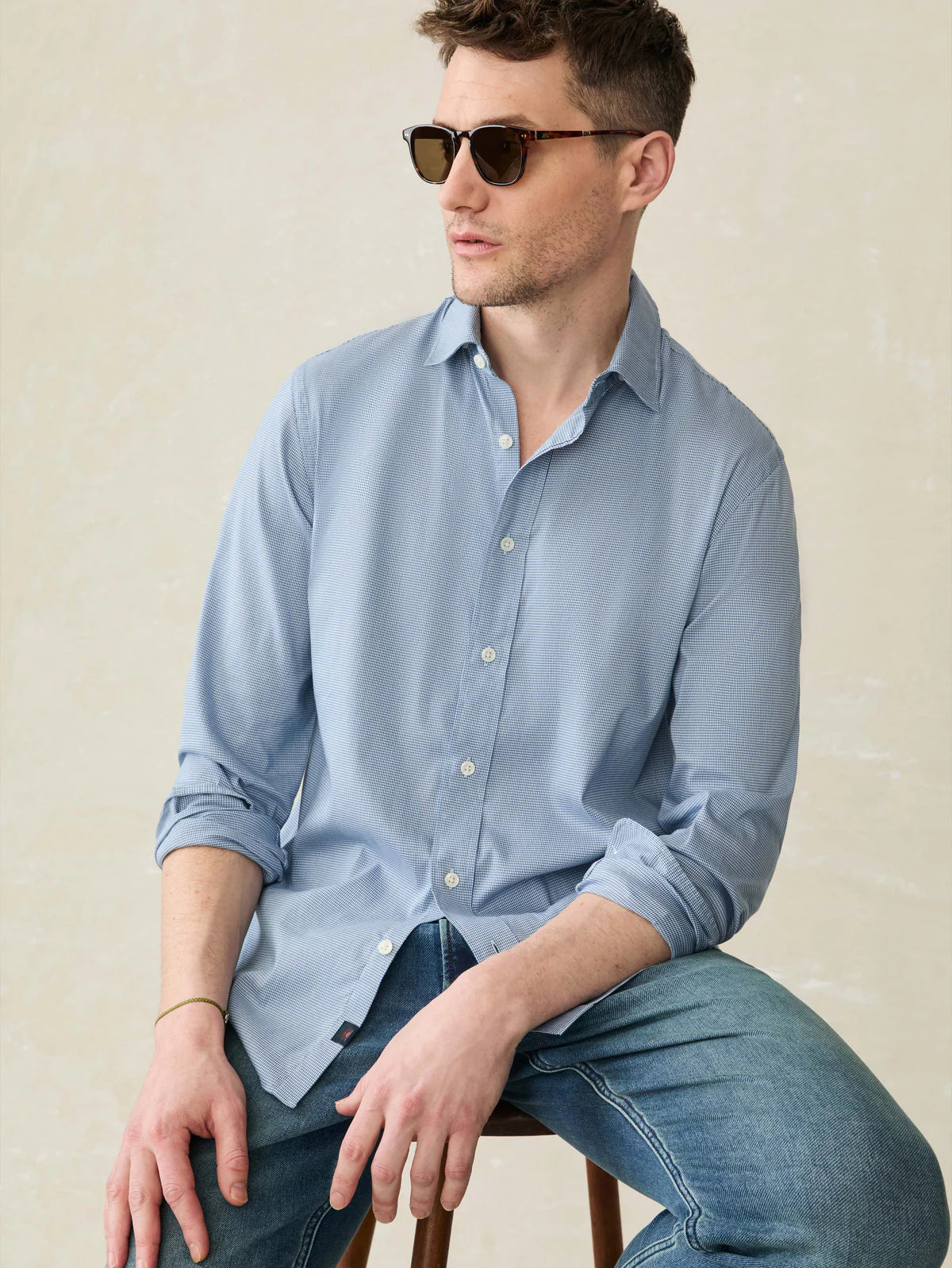 Movement™ Shirt - Azure/Pinkcheck
