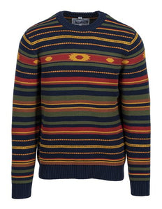 Schott NYC Multistripe Crewneck Sweater