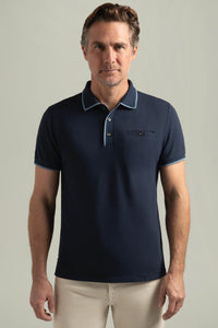 Oak Hill Tipped Slim Fit Micro-Pique Polo with Hyper-Cool Jade®