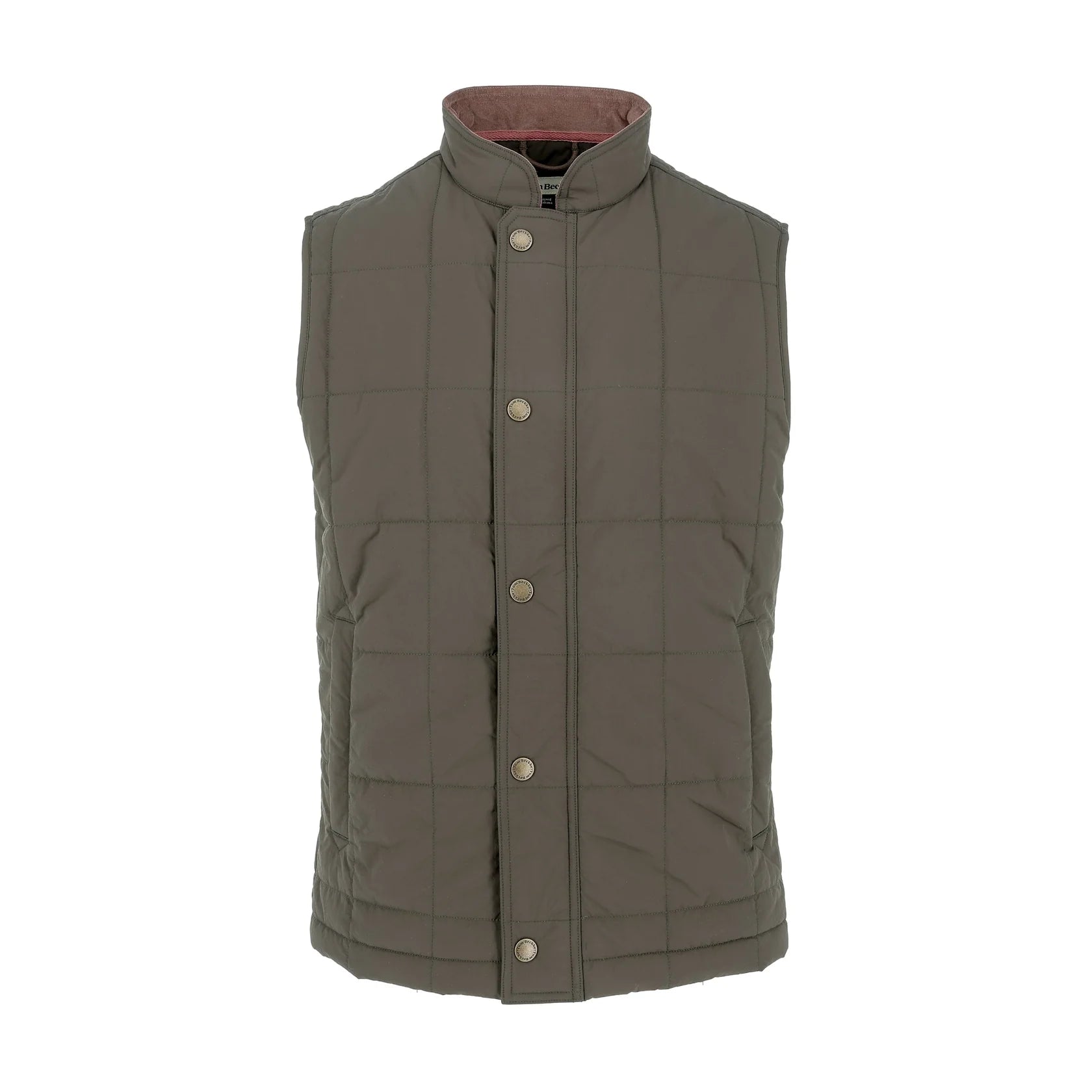 Burgess Quilted Vest - Black/Olive