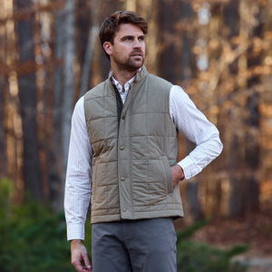 Burgess Quilted Vest - Tan
