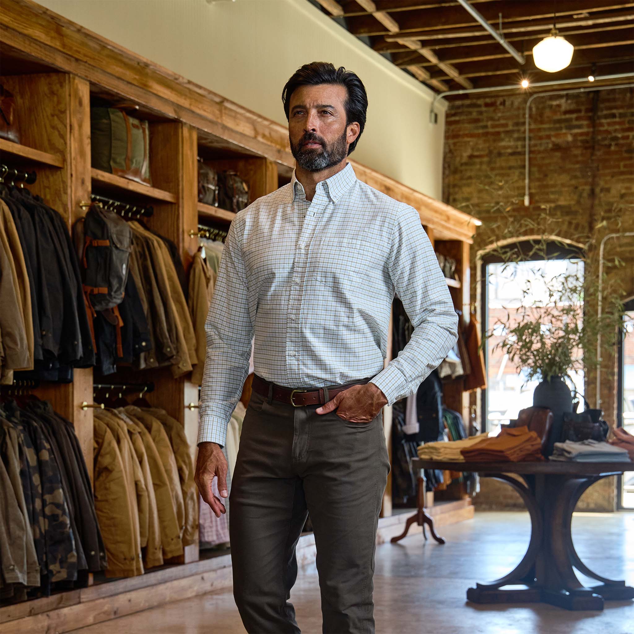 Culver Oxford Shirt - Khaki Sky