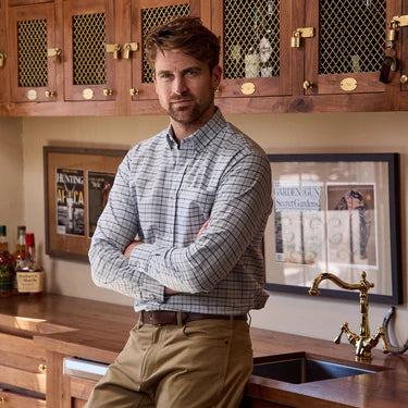 Culver Oxford Shirt - Olive Blue