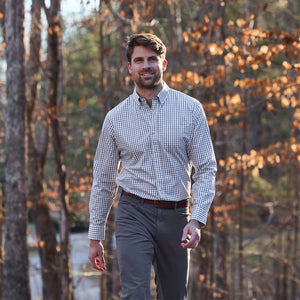 Monroe Poplin Shirt - Grey Green