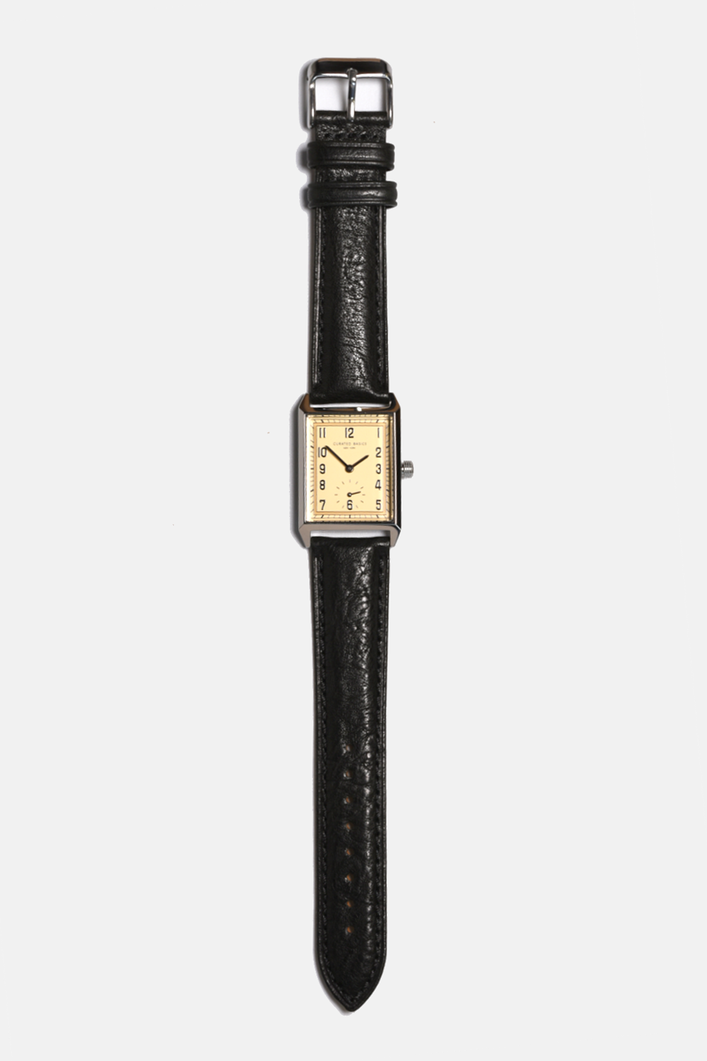 Classic Rectangular Watch: Brown Leather