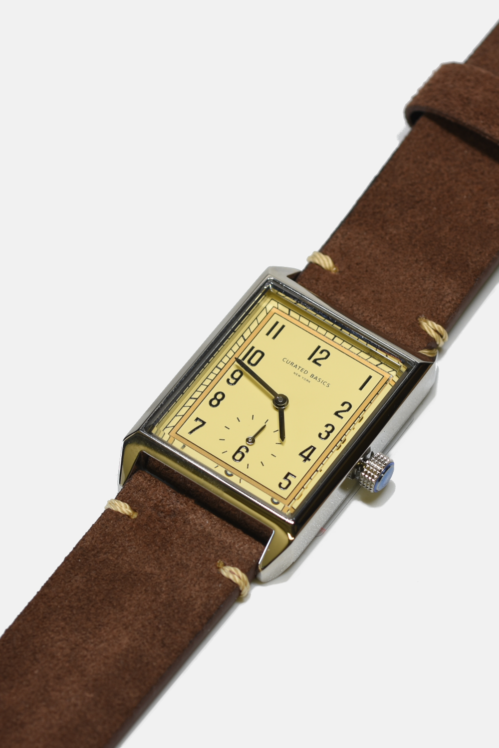 Classic Rectangular Watch: Metal Links