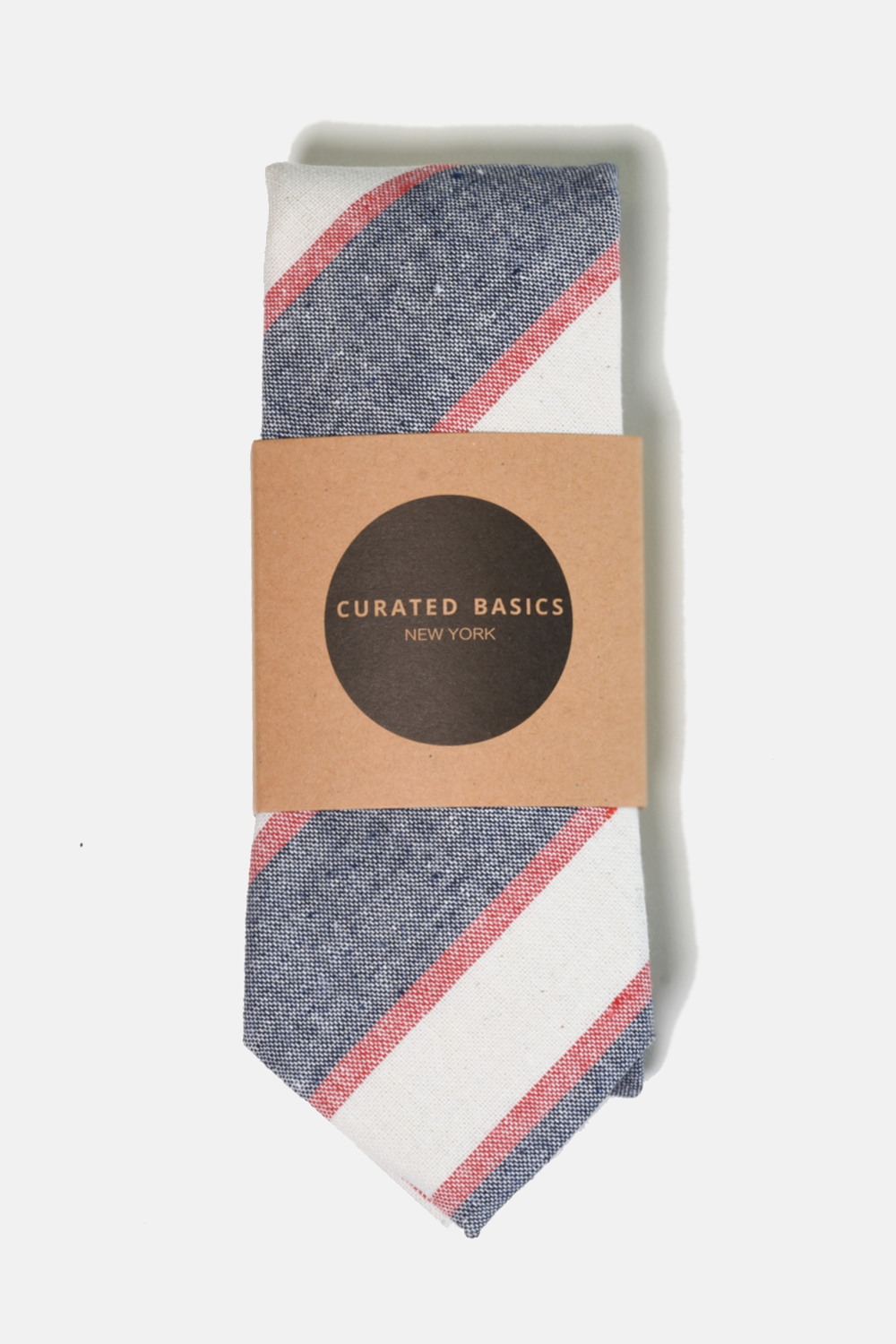 Red White Blue Linen Tie