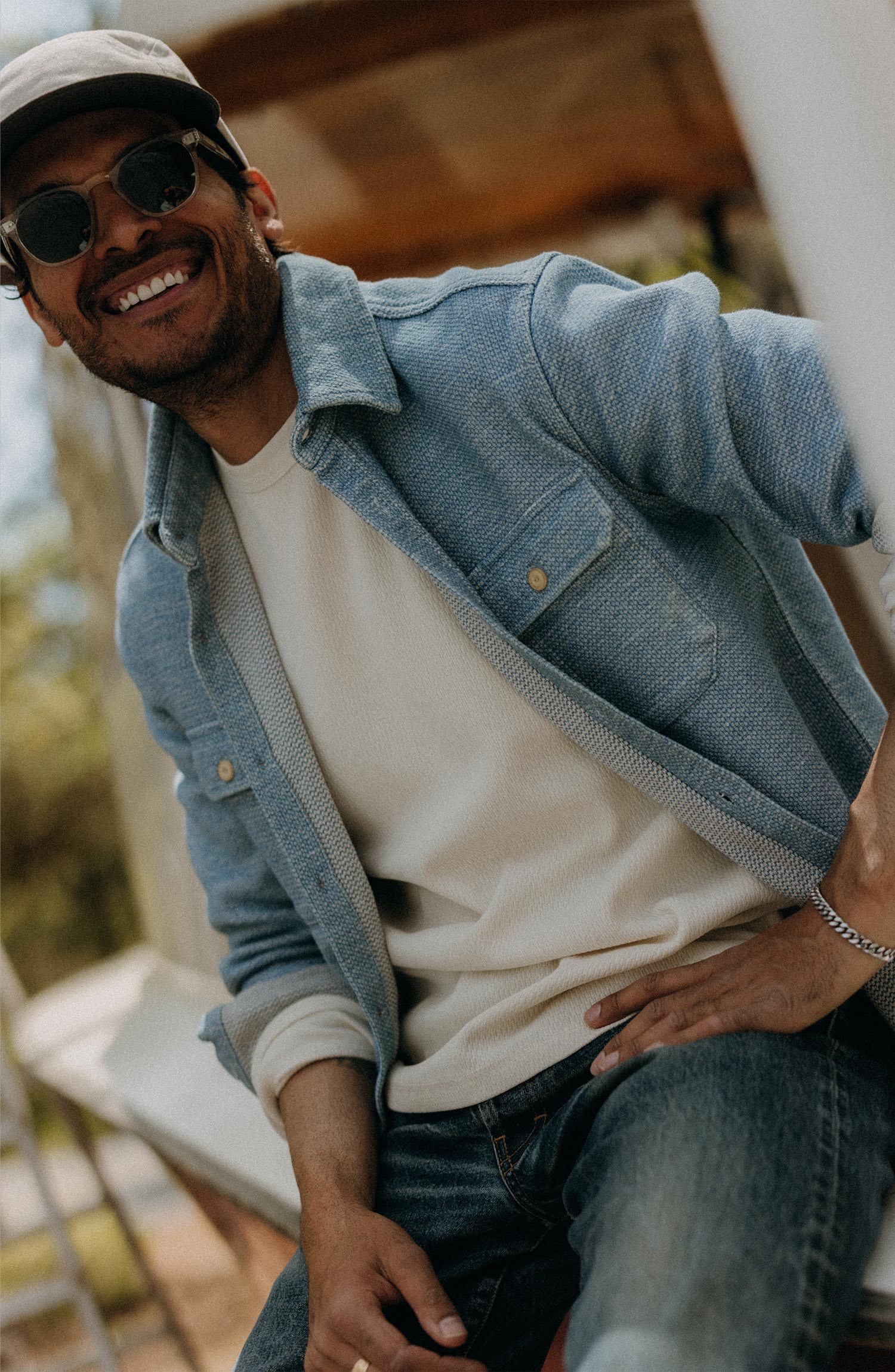 The Division Shirt in Washed Indigo