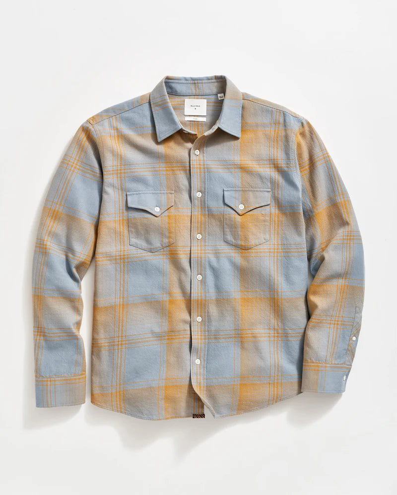 LARGE SCALE PLAID WESTERN SHIRT