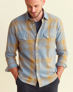 LARGE SCALE PLAID WESTERN SHIRT