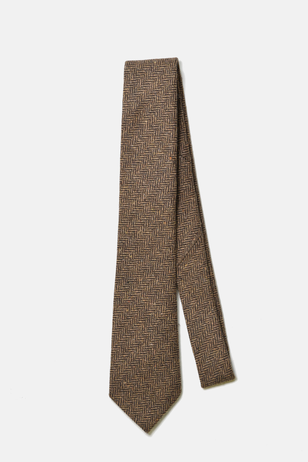 Brown Herringbone Tie: 3"