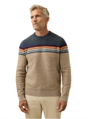 Donegal Crew Sweater - Twilight Sky Ombre
