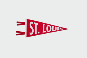 St. Louis Pennant - Red & White