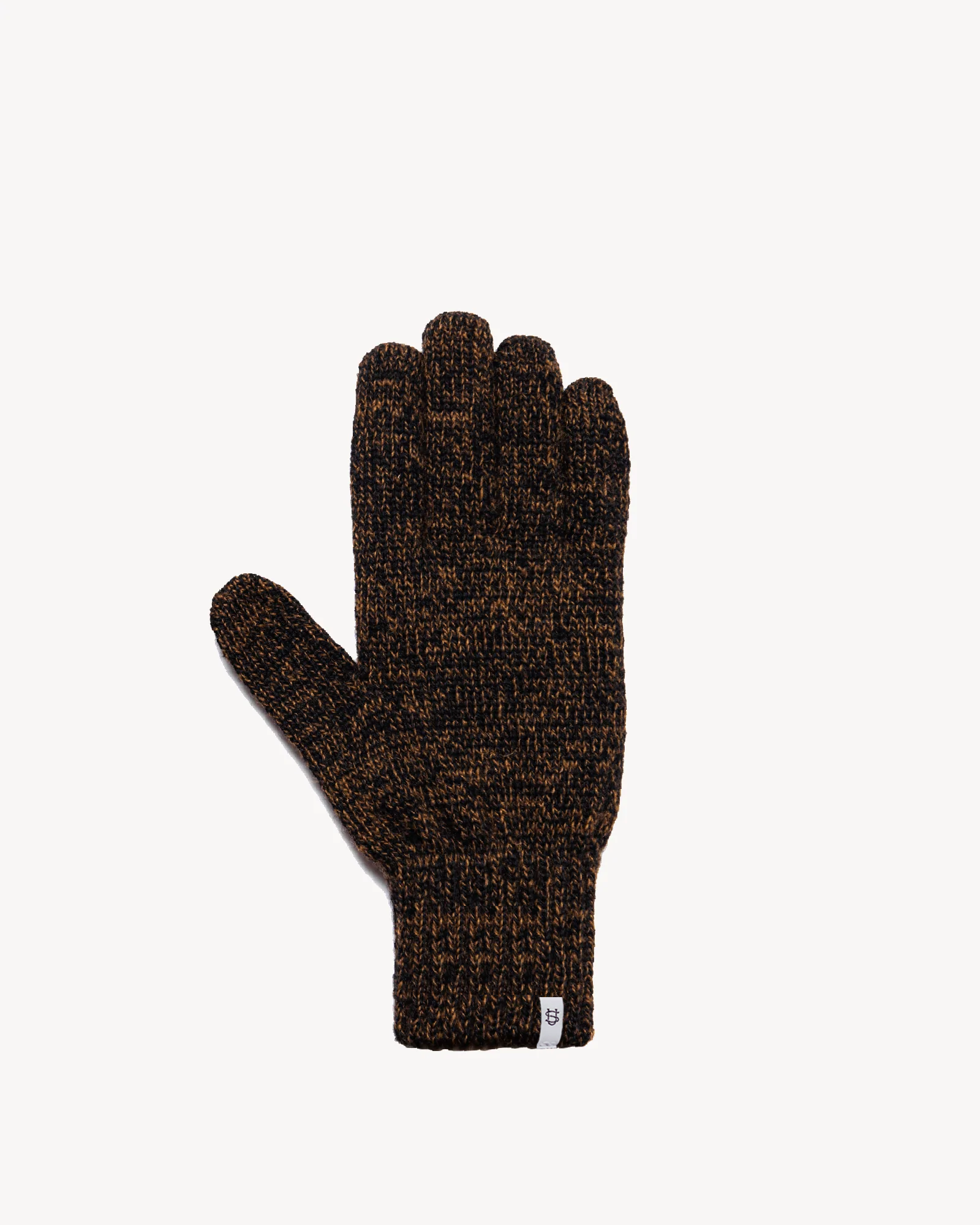 Rust Melange Ragg Wool Full Glove With Or Without Deer: No Deer / Medium